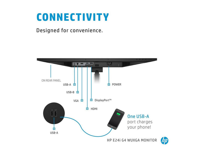 24" HP E24i G4 - 1920x1200 - 60Hz - IPS