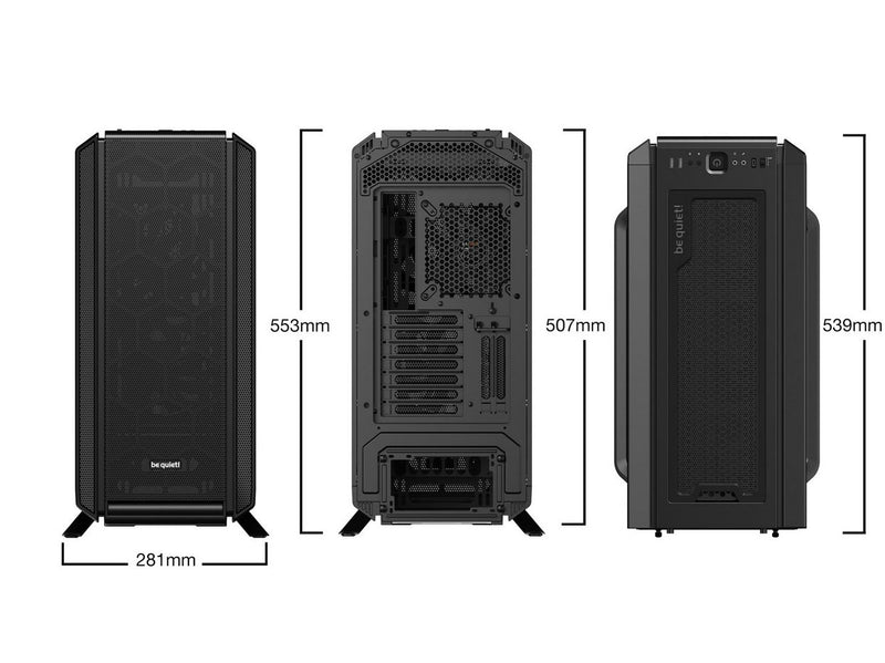 be quiet! Silent Base 802 - Black - Gehäuse - Miditower - Schwarz