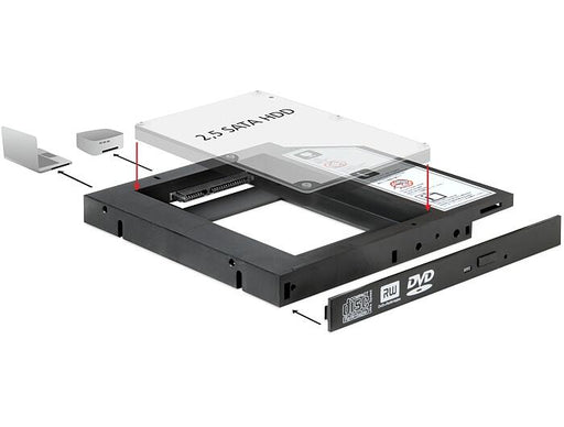 DeLOCK Einbaurahmen Slim für 1x 2.5' SATA HDD