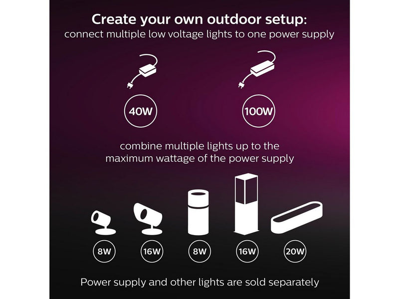 Philips Hue Outdoor Amarant Floodlight
