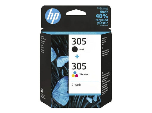 HP 305 / 6ZD17AE 2-Pack Tri-color + Black Ink