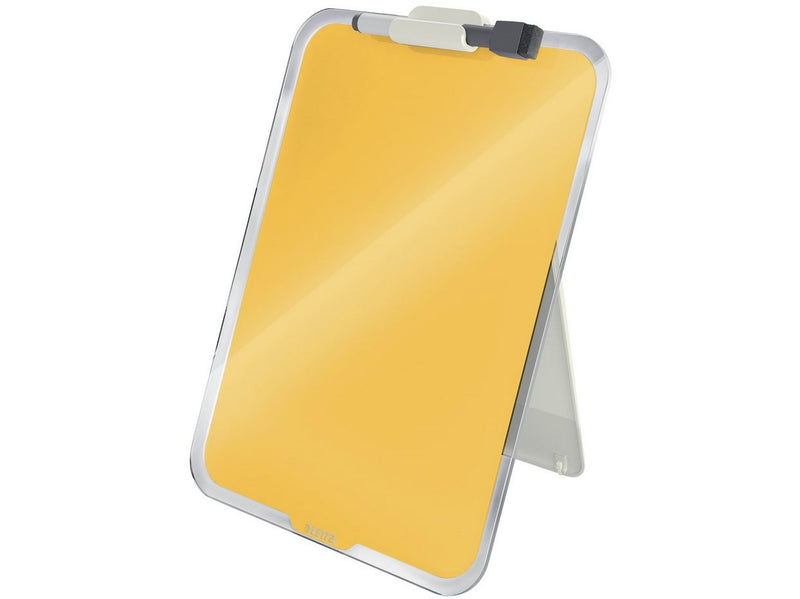 Leitz Cosy Desktop-Notizboard mit Glasoberfläche Warmes Gelb