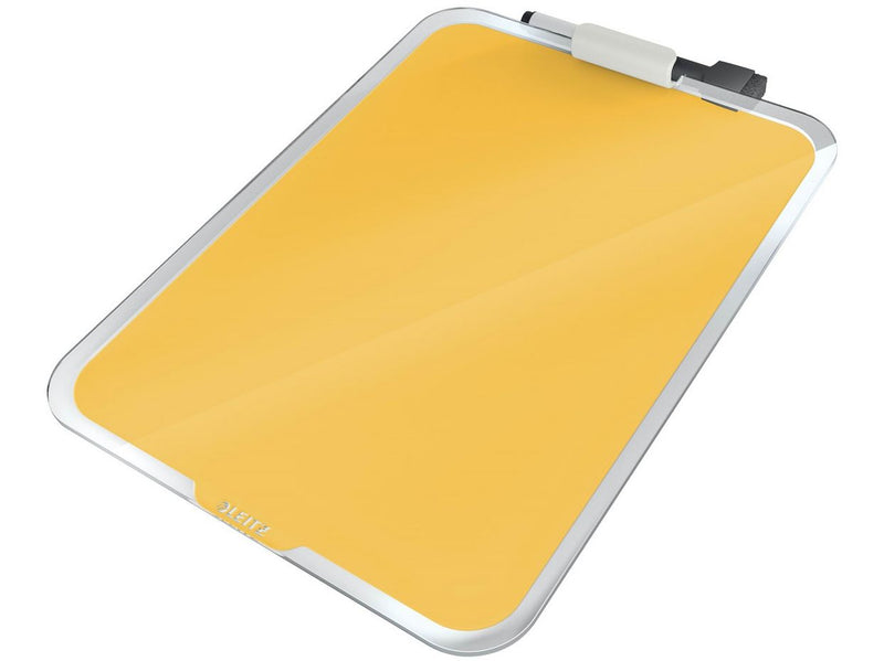 Leitz Cosy Desktop-Notizboard mit Glasoberfläche Warmes Gelb