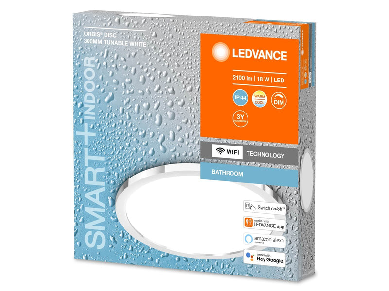 LEDVANCE SMART+  Orbis Disc 30cm 2100lm 18W TW krom IP44
