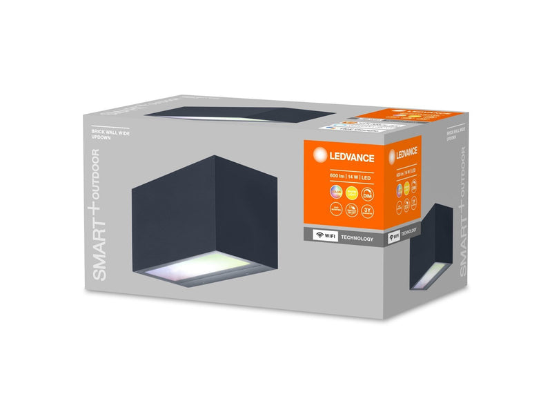 LEDVANCE SMART+ Brick 14.5x 7.5cm 600lm 14W RGBW grå WiFi