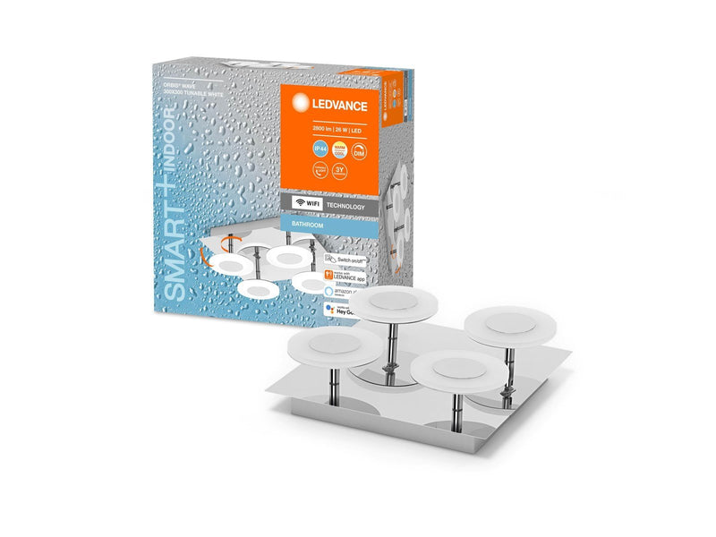 LEDVANCE SMART+ Ceiling Orbis Wave 30cm 2800lm 26W TW krom