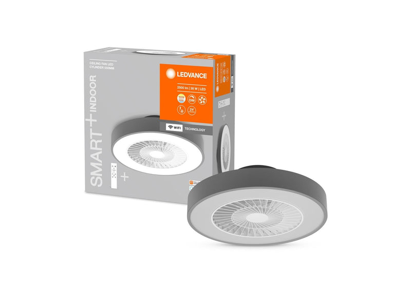 LEDVANCE SMART+ Deckenventilator mit Leuchte 2300lm 76W - Grau