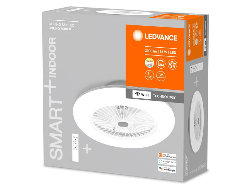 LEDVANCE SMART+ Loftventilator med lys 3050lm 74W TW hvid W