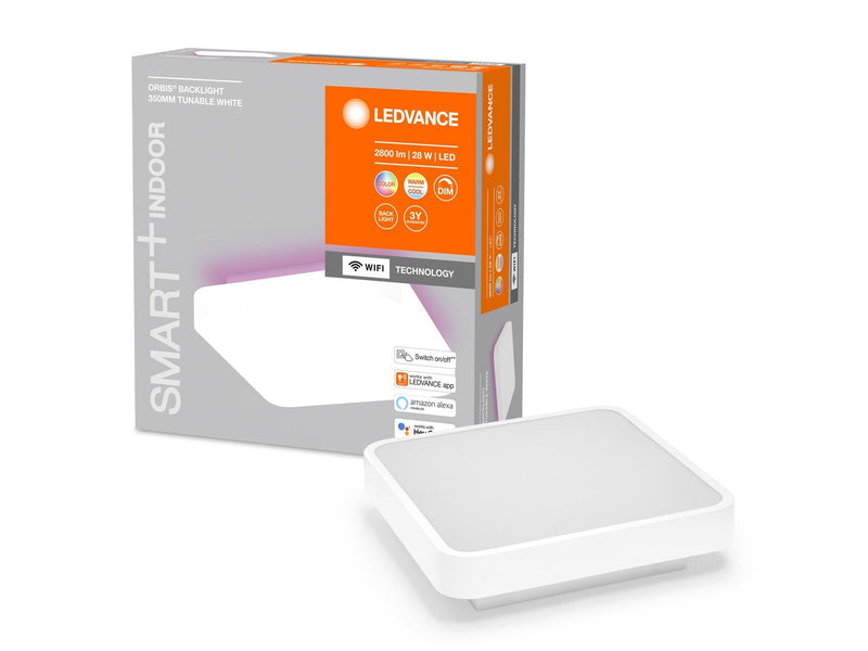 LEDVANCE SMART+ Orbis Backlite firkantet 35cm 1500lm 25W RG