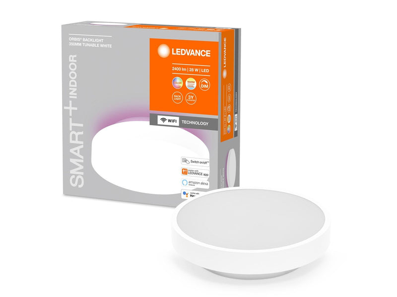 LEDVANCE SMART+ Orbis Backlite rund 35cm 1500lm 25W RGBTW h