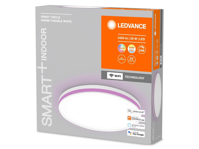 LEDVANCE SMART+ Orbis Circle 46cm 1500lm 36W RGBTW hvid WiF
