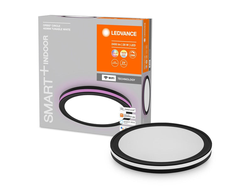 LEDVANCE SMART+ Orbis Circle 46cm 1500lm 36W RGBTW sort WiF