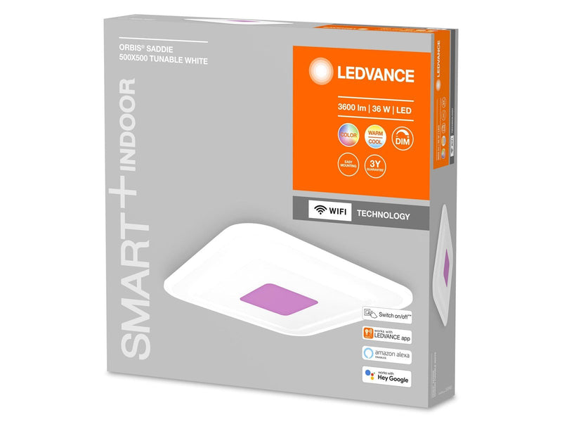 LEDVANCE SMART+ Orbis Saddie 55cm x 55 cm 3400lm 32W RGBTW