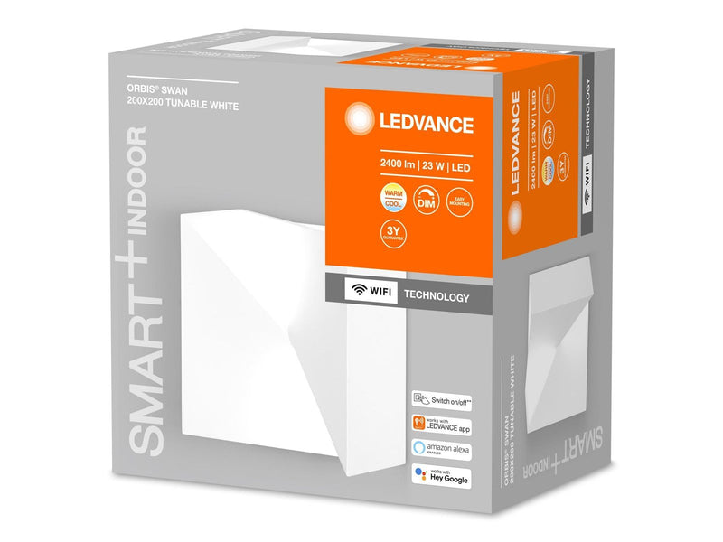 LEDVANCE SMART+ Orbis Wall lamp Swan square 20x20cm 600lm 2