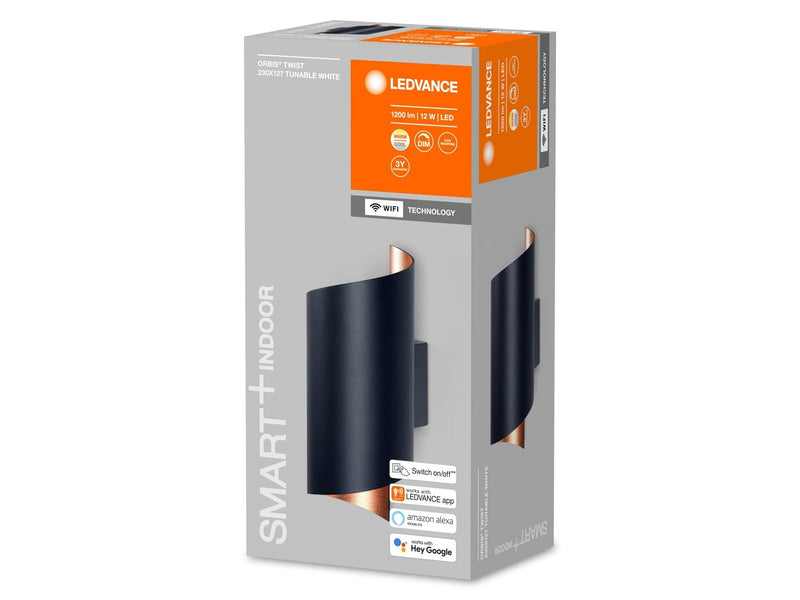 LEDVANCE SMART+ Orbis Wall lamp Twist 20x20cm 600lm 12W TW