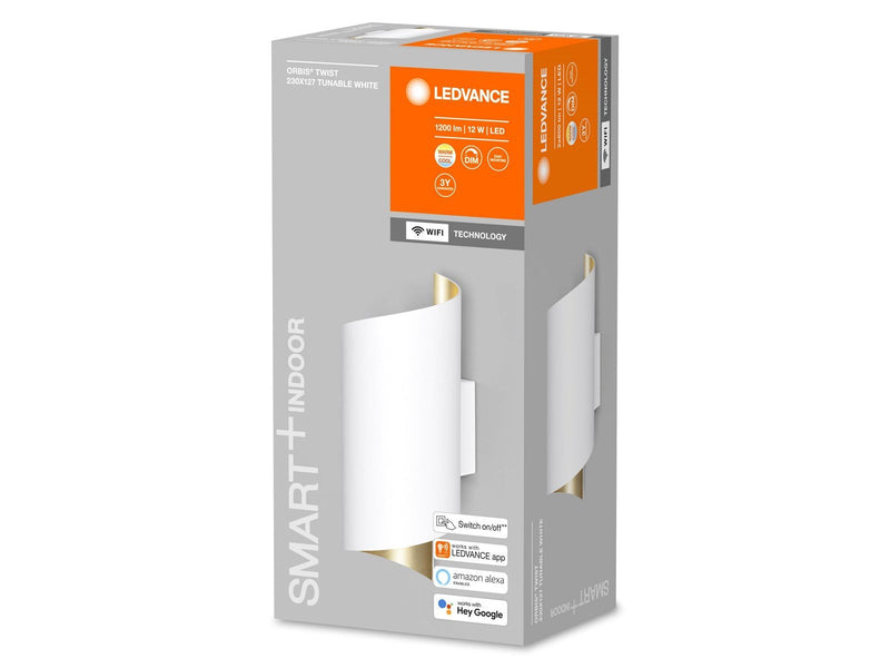 LEDVANCE SMART+ Orbis Wall lamp Twist 20x20cm 600lm 12W TW