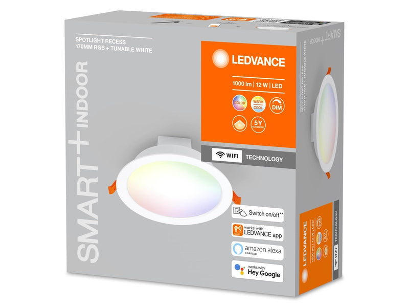 LEDVANCE SMART+ Spot 17cm 1000lm 12W RGBTW hvid WiFi