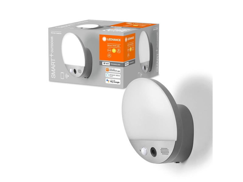 LEDVANCE SMART+ vægarmatur med kamera 950lm 15W 3000K IP44