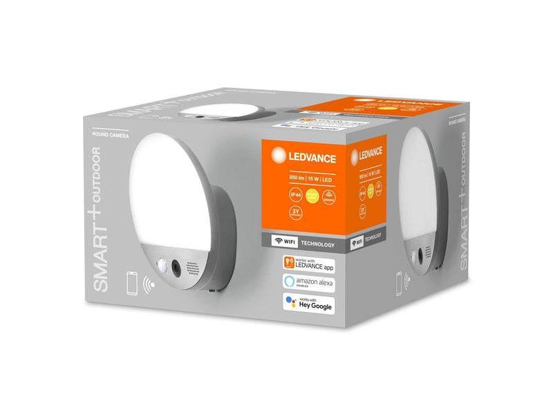LEDVANCE SMART+ vægarmatur med kamera 950lm 15W 3000K IP44