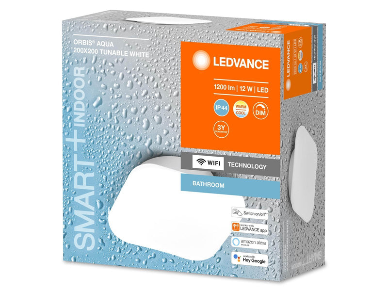 LEDVANCE SMART+ Wall Orbis Aqua 20x10cm 1200lm 12W TW hvid