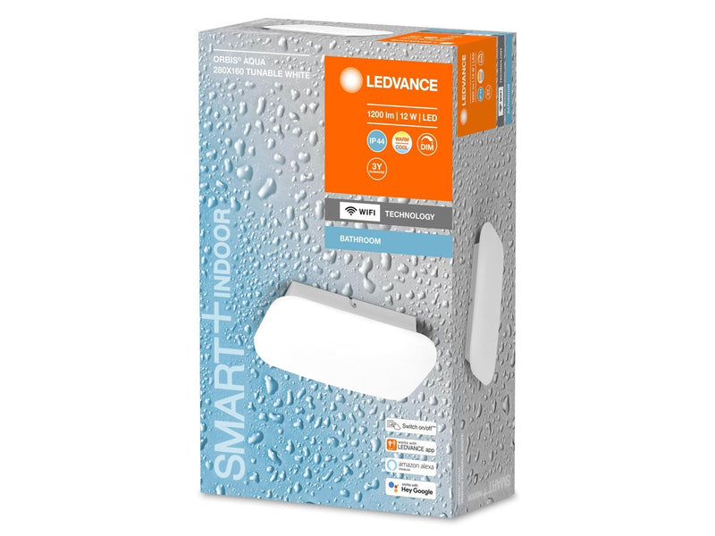 LEDVANCE SMART+ Wall Orbis Aqua 28x10cm 1200lm 12W TW hvid