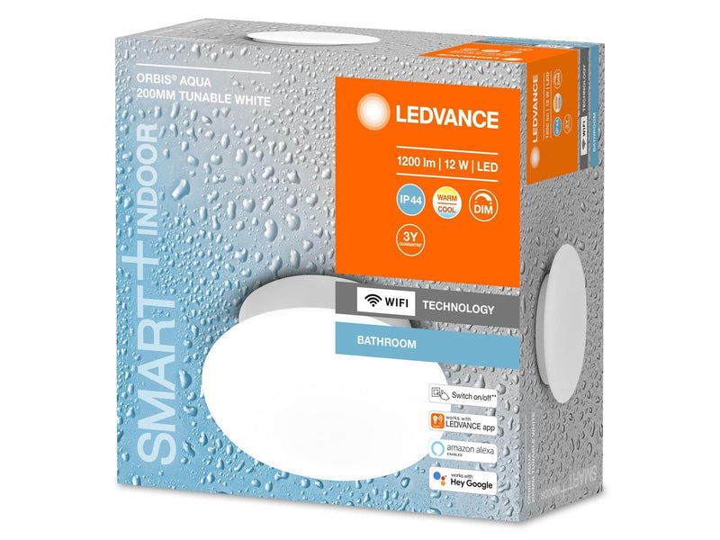 LEDVANCE SMART+ Wall Orbis Aqua Ø28cm 1200lm 12W TW hvid IP