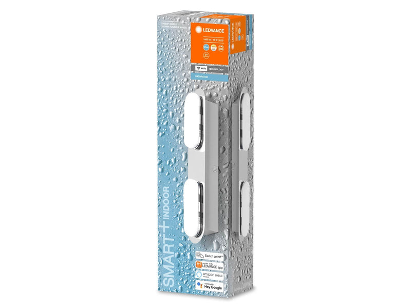 LEDVANCE SMART+ Wall Orbis Duplo 30cm 1400lm 15W krom  IP44