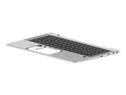 HP Zbook Firefly 14 G7 - Topcover Nordic- BL - Laptop Ersatztastatur - Nordic ISO - Grau
