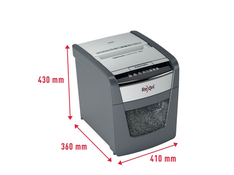 Rexel Optimum AutoFeed+ 50X Automatischer Aktenvernichter Partikelschnitt, P4