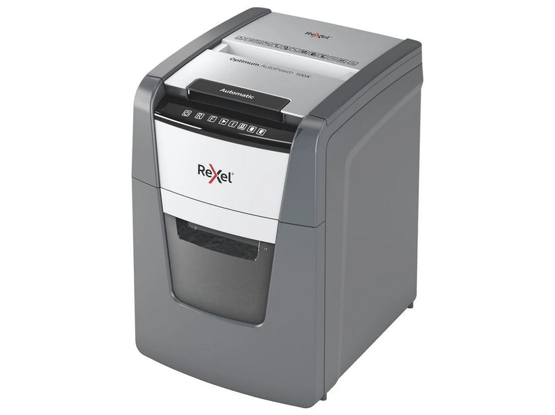 Rexel Optimum AutoFeed+ 100X Automatischer Aktenvernichter Partikelschnitt, P4