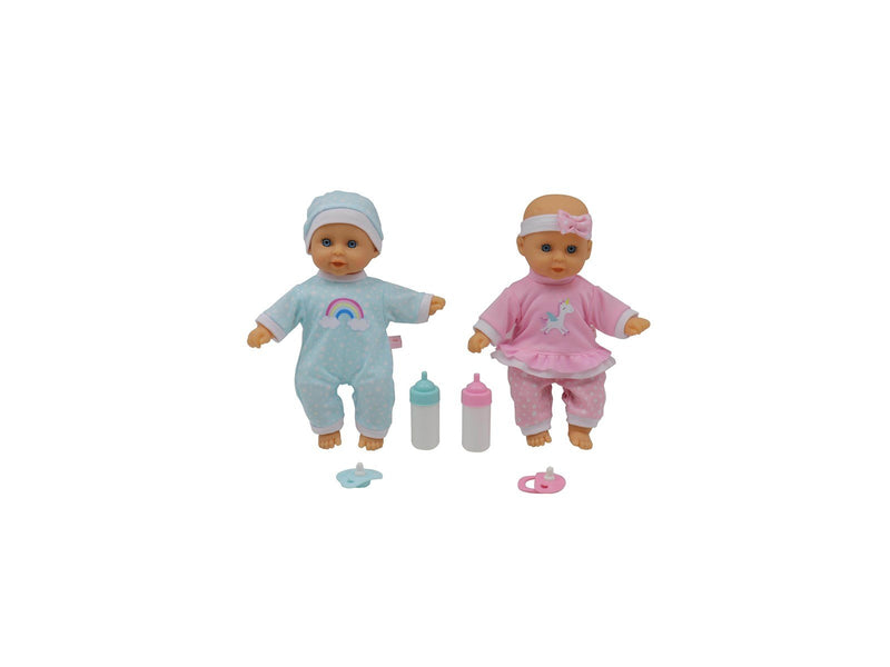 Happy Friend Twin Baby dolls 30cm
