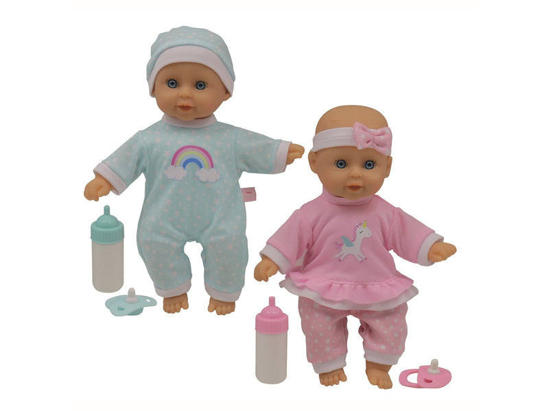 Happy Friend Twin Baby dolls 30cm