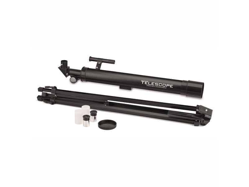 Science Refractor Telescope With Tripod black