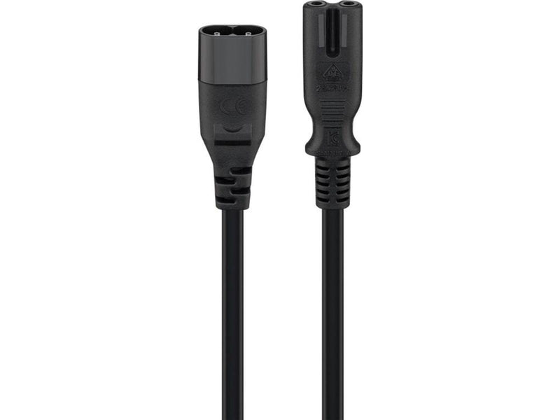 Pro Extension cord C7/C8 2 m black