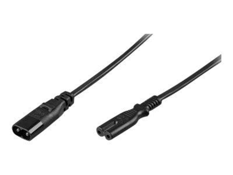 Pro Extension cord C7/C8 2 m black