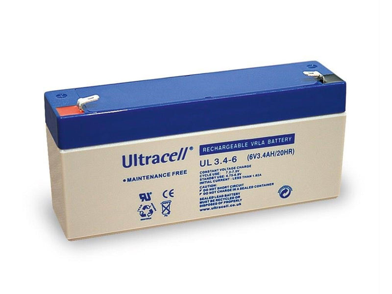 Ultracell Lead acid battery 6 V 3.4 Ah (UL3.4-6)