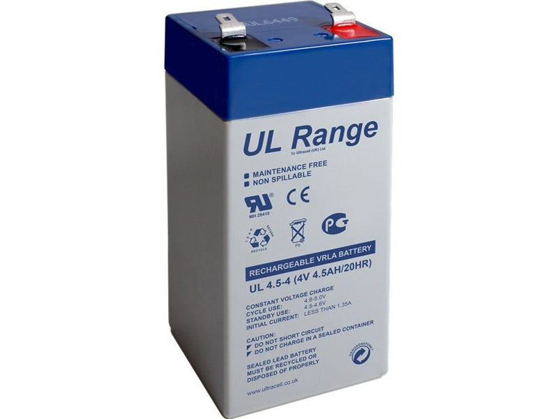 Ultracell Lead acid battery 4 V 4.5Ah (UL4.5-4)