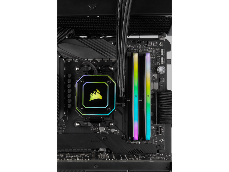 Corsair Vengeance RGB RT DDR4-3200 - 16GB - CL16 - Dual Channel (2 pcs) - AMD Optimized - Schwarz mit RGB