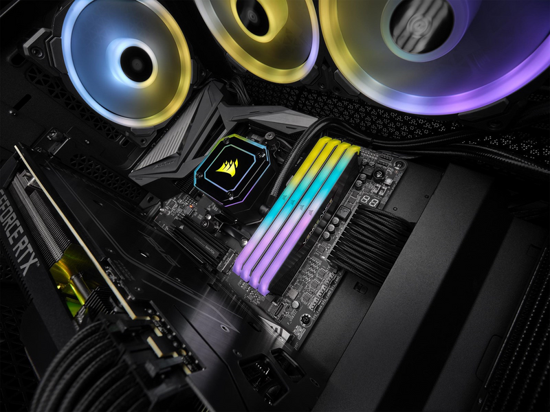 Corsair Vengeance RGB RT DDR4-3200 - 32GB - CL16 - Dual Channel (2 pcs) - AMD Optimized - Schwarz mit RGB