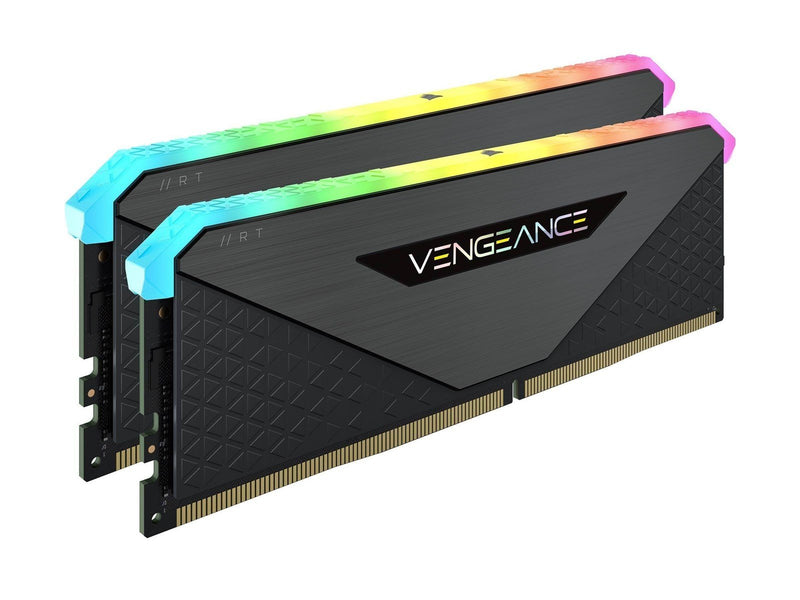 Corsair Vengeance RGB RT DDR4-3600 - 16GB - CL16 - Dual Channel (2 pcs) - AMD Optimized - Schwarz mit RGB