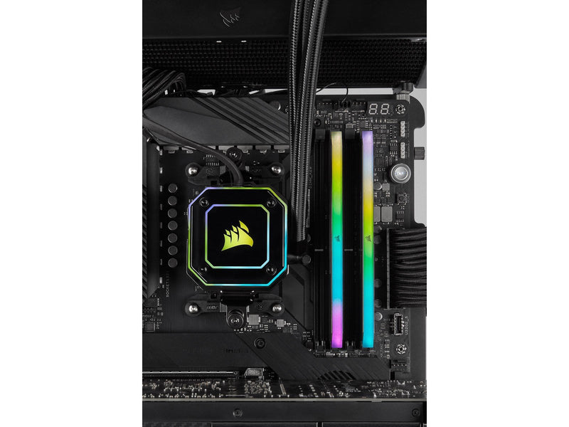 Corsair Vengeance RGB RT DDR4-3600 - 16GB - CL16 - Dual Channel (2 pcs) - AMD Optimized - Schwarz mit RGB