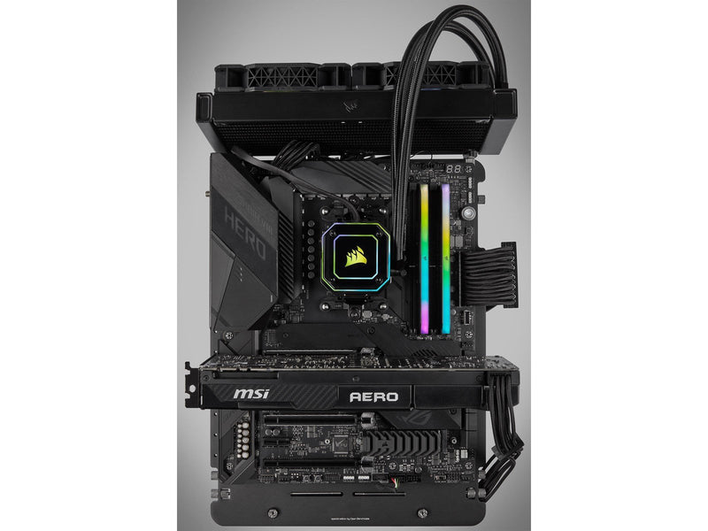Corsair Vengeance RGB RT DDR4-3600 - 16GB - CL16 - Dual Channel (2 pcs) - AMD Optimized - Schwarz mit RGB