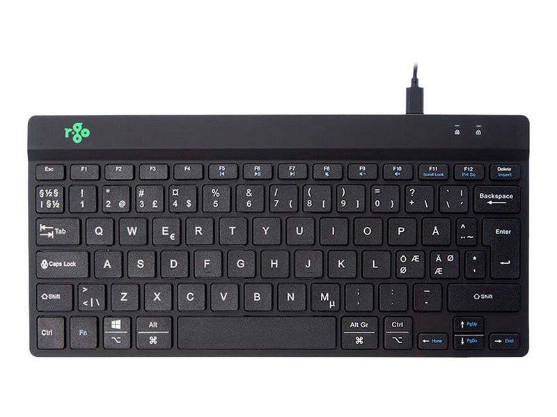R-Go Tools R-Go Compact Break - Tastatur - Nordic ISO - Schwarz