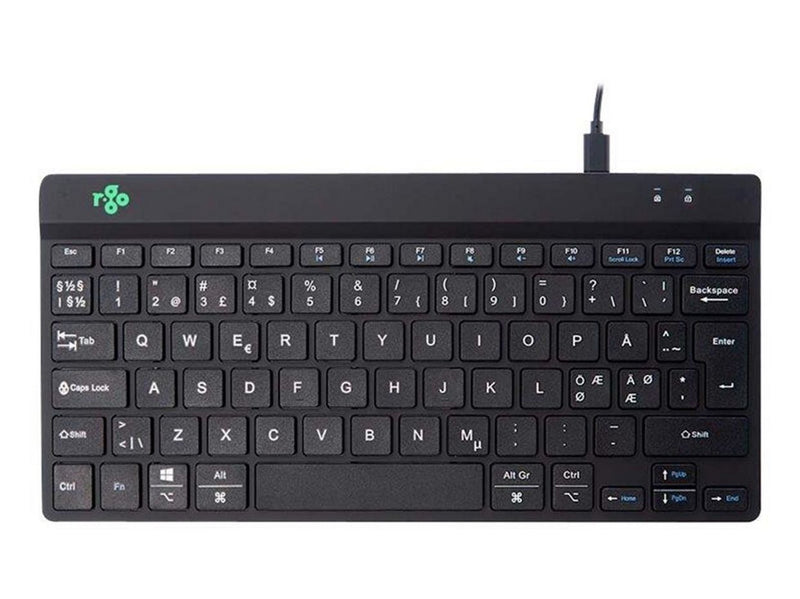 R-Go Tools R-Go Compact Break - Tastatur - Nordic ISO - Schwarz