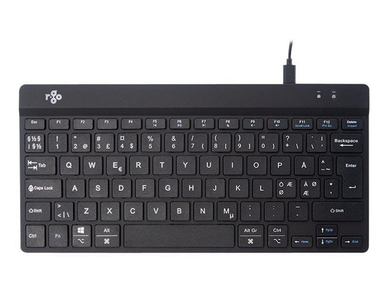 R-Go Tools R-Go Compact Break - Tastatur - Nordic ISO - Schwarz