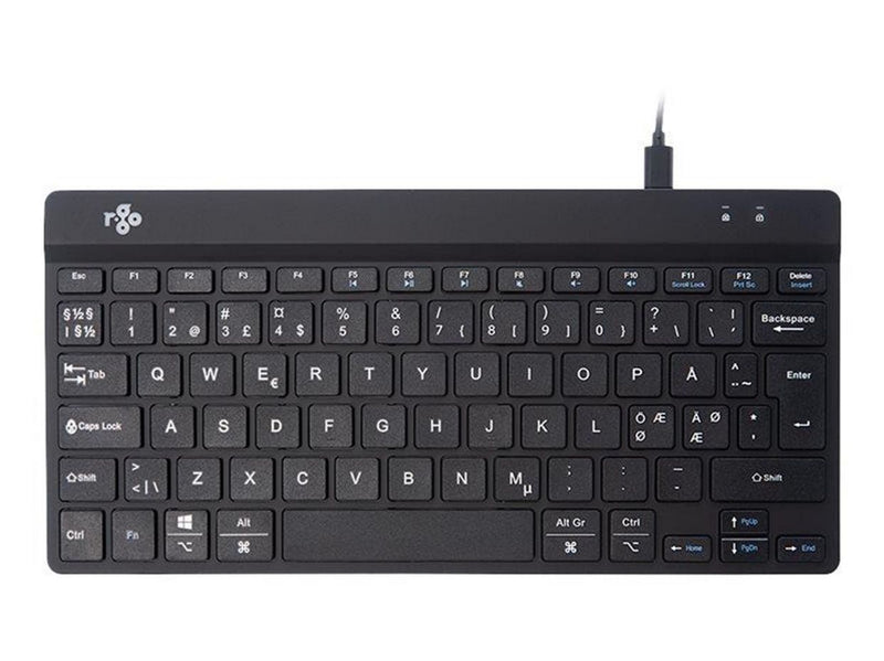 R-Go Tools R-Go Compact Break - Tastatur - Nordic ISO - Schwarz