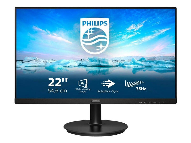 22" Philips V-line 222V8LA - 1920x1080 (FHD) - 75Hz - VA