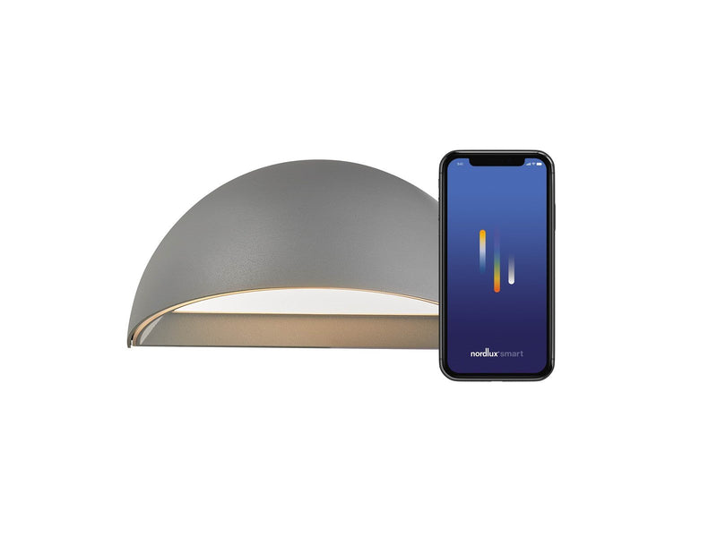 Nordlux Arcus Smart Wandleuchte Grau