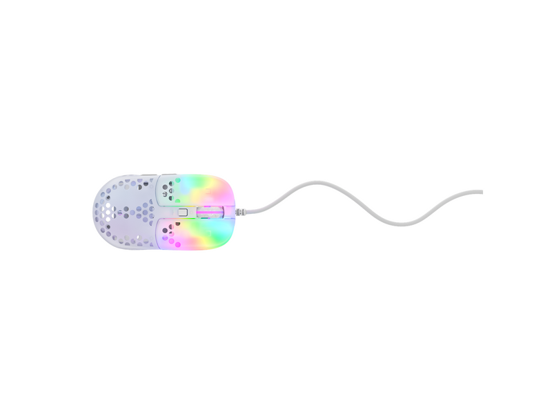 Xtrfy MZ1 - Zy's Rail - Gaming Maus (Weiß mit RGB Licht)