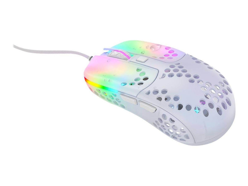 Xtrfy MZ1 - Zy's Rail - Gaming Maus (Weiß mit RGB Licht)